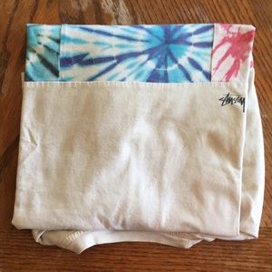 STUSSY TIE DYE BLOCK LS JERSEY